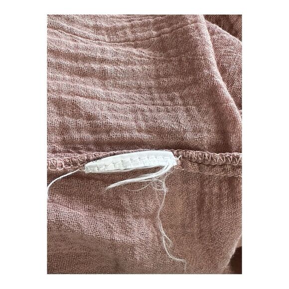 Current Elliott 1 Small The Picnic Top Coral Rose gauze peasant top - Picture 12 of 12